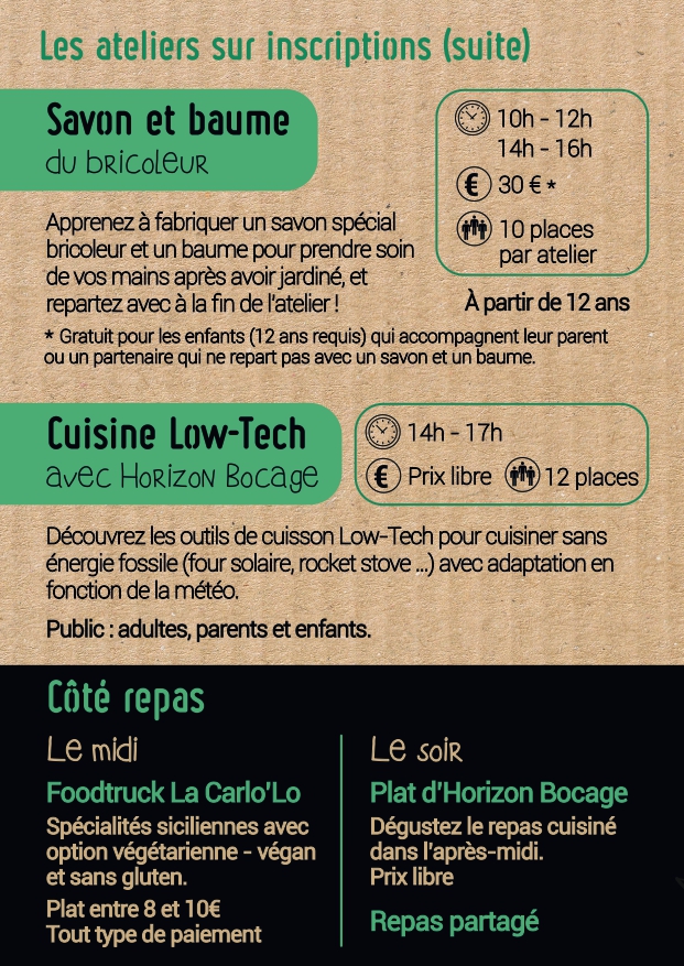 Balade, visite de jardin aquaponique et fabrication de fusain